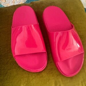 Melissa Pink Slide Sandals